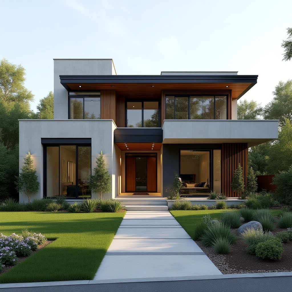 Casă rezidențială cu design contemporan