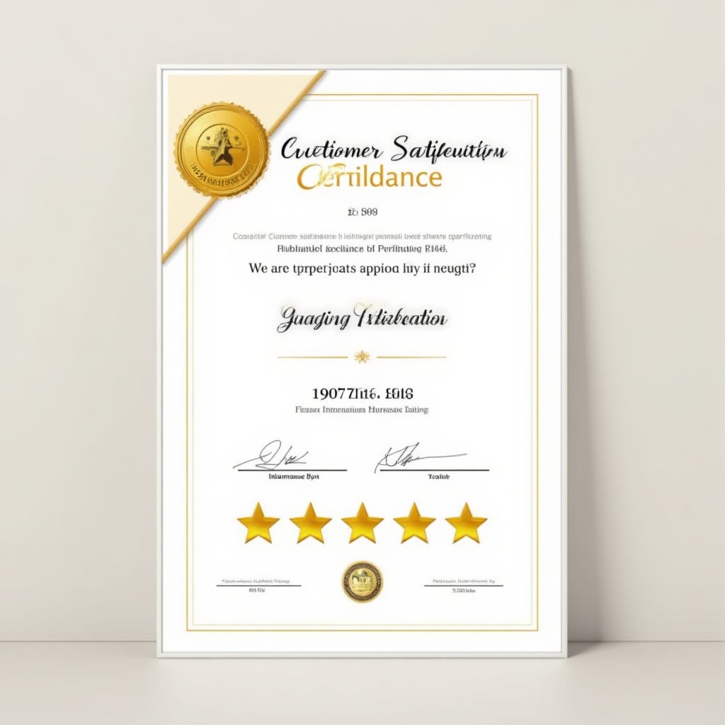 Certificare de Excelență în Satisfacția Clienților