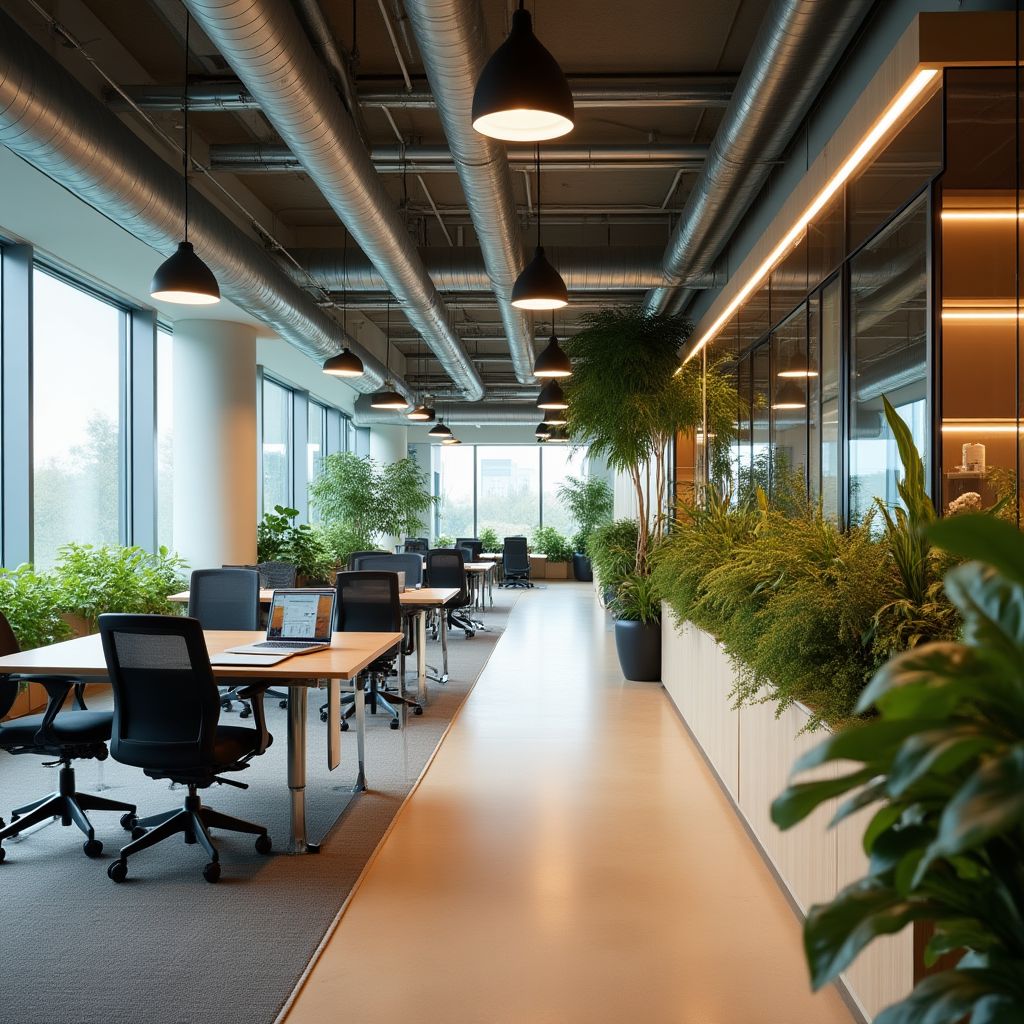 Spațiu de birouri deschis și creativ